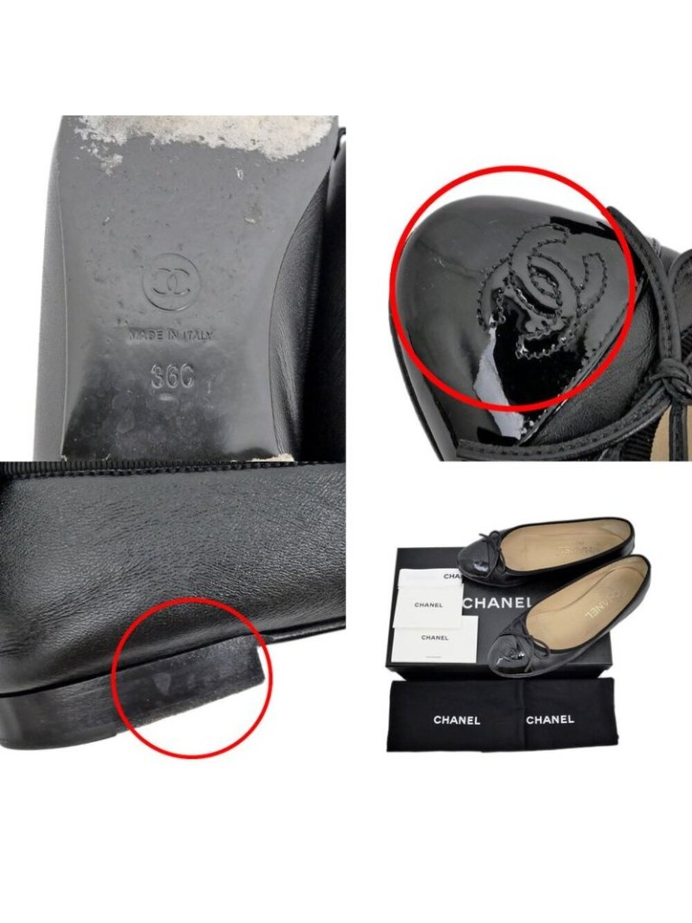 Chanel Valerie Nash Black Ribbon Size 36 C Shoes - Picture 10 of 10
